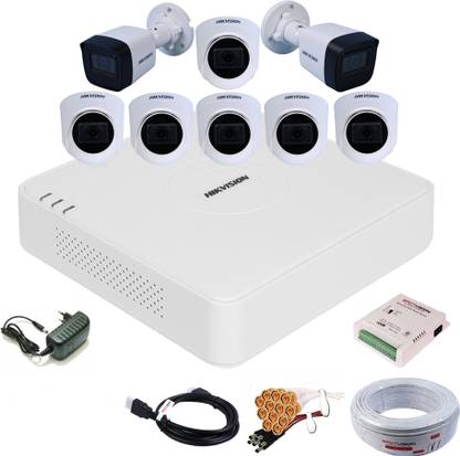 HIKVISION 8 Channel HD DVR 1080P,IP67 2MP Outdoor & Indoor Camera (1080P),COMBO-42 Security Camera