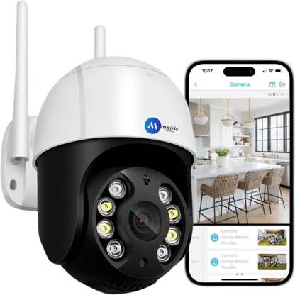 Maizic Smarthome Rhino Black 3 Mega Pixels, WiFi Waterproof, Night Vision Camera Security Camera