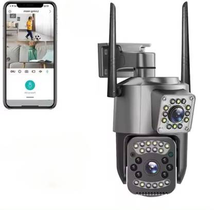OneXsale Wi-fi Dual lens 360 View Motion Alert Night Vision SD Card Support 2-way Audio Security Camera