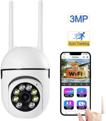 Bzrqx HD Camera with Infrared Night Vision Motion Sensor 360° View and Audio Talk Security Camera