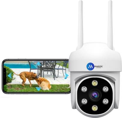 Maizic Smarthome 5MP Wi-Fi CCTV 360° Pan Tilt, Night Vision, Human Detection, Compatible With NVR Security Camera