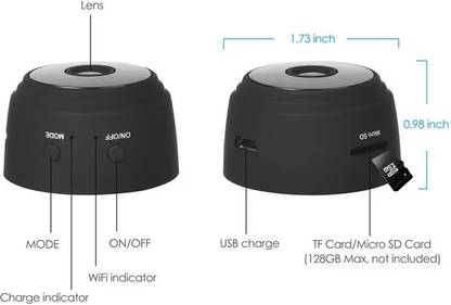 SIOVS Wireless HD 1080P SPY Hidden Camera WiFi mini camera mobile connect Spy Camera