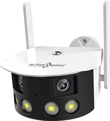 active pixel 4mp Dual Lens 180 Degree Wide Angle WiFi IP Outdoor Security Camera