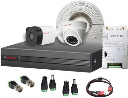 CP PLUS CP-UCK-TD11H2-B1 with 1 Dome & 1 Bullet Camera, DVR, 70 Mtr. Cable w/o Hard Disk Security Camera