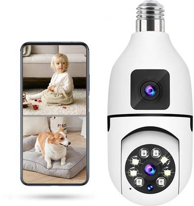 OSQD 1080P HD WiFi CCTV | Dual Lens | Motion Alerts | Full Room Coverage Security Camera