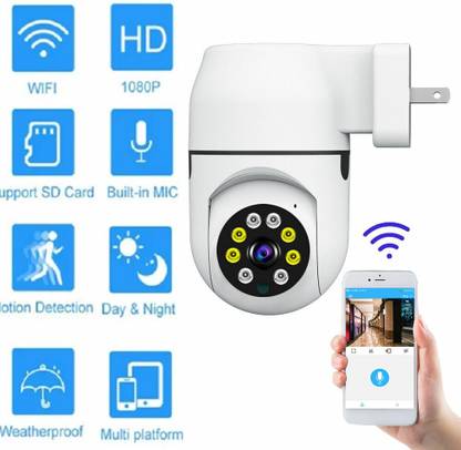 AVOIHS Plug in 1080p CCTV Camera Live View Mobile App WiFi IR Night Vision 2Way Audio Security Camera