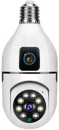OneXsale Wifi Bulb dual lens CCTV Motion Alert Night Vision slot built SD Card Support Security Camera