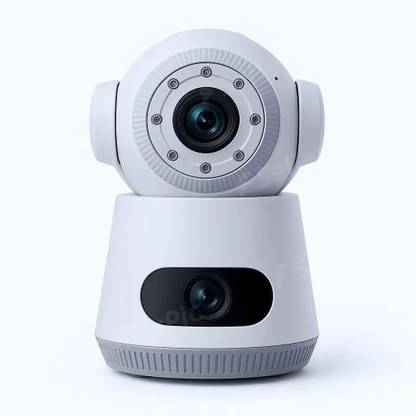 kanyansh 4+4MP Dual Lens PTZ|Live Monitoring|Night Vision|Motion Detection|Two-Way Audio Security Camera