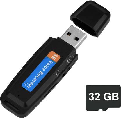 MSTECH 32GB Spy Pen Drive Voice Recorder 8 Hours Recording Time Hidden Audio Recorder Security Camera