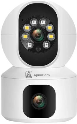 ApnaCam 4MP HD Dual Lens Wireless CP Dual Lens Camera AI Tracking Two Way Audio Indoor Security Camera