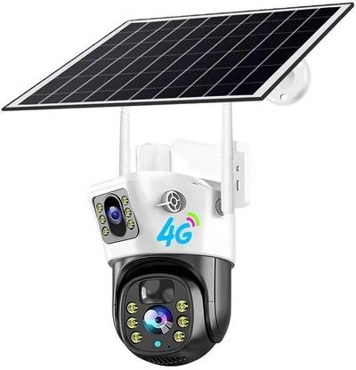 MANIA ELECTRO 4G SOLAR DUAL Lens 4MP Night Vision Wide Angle Motion Tracking Security Camera