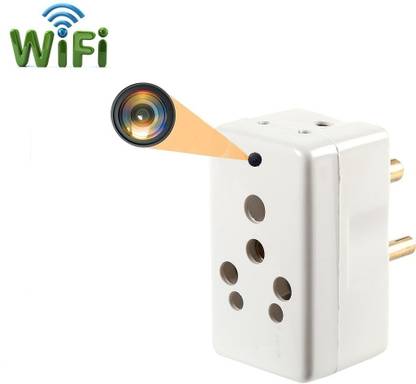 FREDI HD PLUS Wifi 3 Pin Multi Plug Cam With Inbuilt 32GB SD Card Audio and Video Recorder Security Camera
