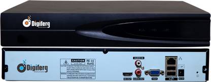 digiferg DGNVR816, 16 channel 8MP(4K) online NVR with ONVIF for all brands cameras. Security Camera
