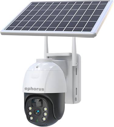ephorus 5MP Solar plate 4G camera live view battery inbuilt waterproof with 10x zoom Security Camera