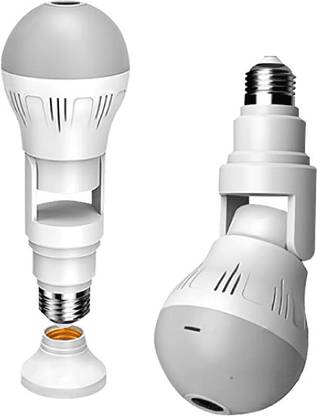 SKY HUB 360 Degree Bulb Hidden Camera WiFi 1080 Panoramic Fish Eye LED Light Spy Cameras Spy Camera