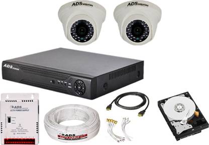 ADS VISION HD 2 DOME Cctv Camera Full Set With 500GB HDD And All Accessories Security Camera