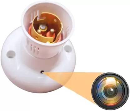 FEERO 4K LIVE-VIEW SPY ULTRA HD WIFI BULB HOLDER CAMERA Security Camera (1 Channel) Security Camera