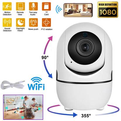 Bzrqx Smart CCTV Net Wifi Wireless Camera Video 1080P Auto Tracking Security Camera
