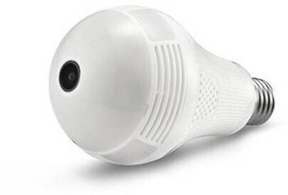 SKY HUB 360D Fisheye WiFi IP Spy Camera Bulb Motion Detector Night Vision Live View Security Camera