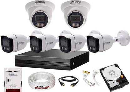 ADS VISION 5MP DVR 3MP HD 2D/ 4B COLOR VIEW NIGHT VISION Camera Full Set With 1TB HDD Security Camera
