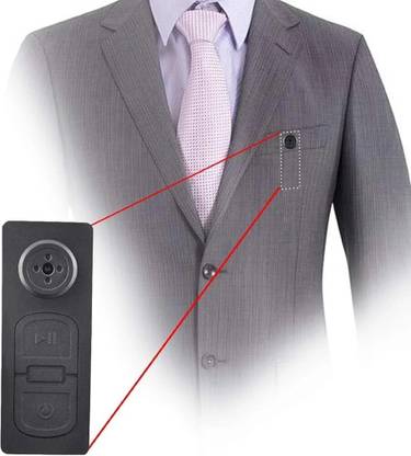spysight Spy button spy camera CCTV Button Hidden Camera Spy Camera (32 GB, 1 Channel) Spy Camera