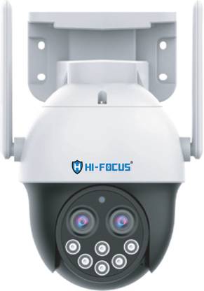 HI-FOCUS WiFi 4MP Dual Lens Outdoor 10xPTZ Camera|Two-Way Audio| Motion Detection Security Camera