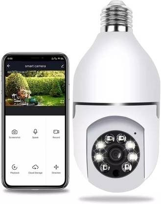 bornyal Full HD 1080P Light Bulb Camera 360°Panoramic Wireless WiFi Camera Security Camera