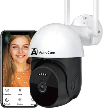ApnaCam 4G 5MP PTZ Sim Camera with Live View Two Way Intercomm IP 66 Support SD/SIM Card Security Camera