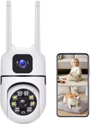 SROPX Dual lens Wi-Fi Camera Indoor PTZ Camera - 360° Monitoring & Motion Detection Security Camera