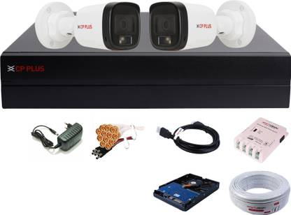 CP PLUS 4 Channel HD DVR 1080P,Color Nightvision With Audio IP67 2.4MP Outdoor Camera,07 Security Camera
