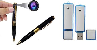 Bs Spy Pen Hidden Camera + USB Flash Pen Drive Surveillance Security Voice Recorder Security Camera