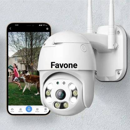 favone 2 X ZOOM HD Wireless Smart Mini PTZ Color Night Vision 1080p Indoor Security Camera
