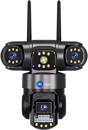 Maizic Smarthome Batman Black 3in1 WiFi CCTV (5MP+5MP+5MP) Full HD 3 Lens/3 Screen View Home Security Camera