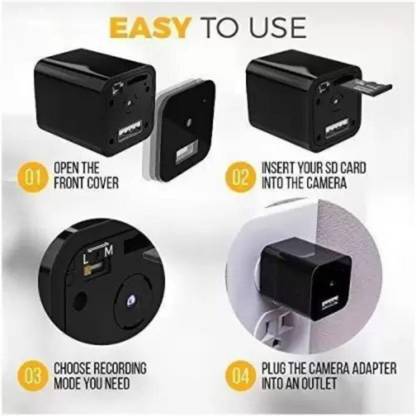 SKY HUB Smart Phone Charger Camera With Loop Recording Motion Detection Feature Security Camera