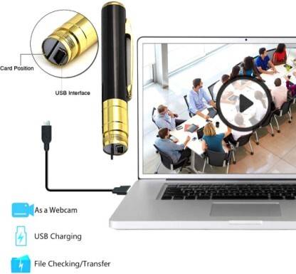 SATTOBISION SPY49-PEN166-Spy Pen Portable Camera with motion detection Security Camera Spy Camera