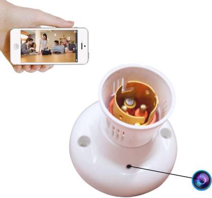 Wukama WiFi Spy Bulb Holder Camera Home Hidden HD Audio Video Recording Security Camera Security Camera