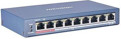 HIKVISION HIKVISION DS-3E0109P-E 100m Poe Switch Compatible with J.K.Vision BNC Security Camera