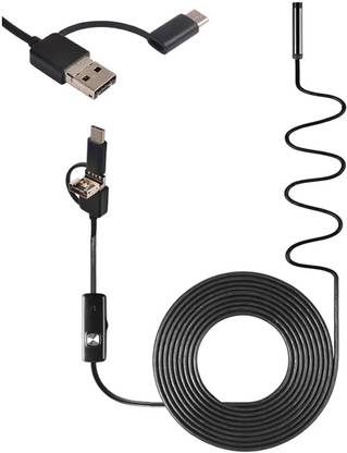 FEERO 3 in 1 Inspection Camera Endoscope 2M Soft Line Endoscope Pipe Inspection Security Camera