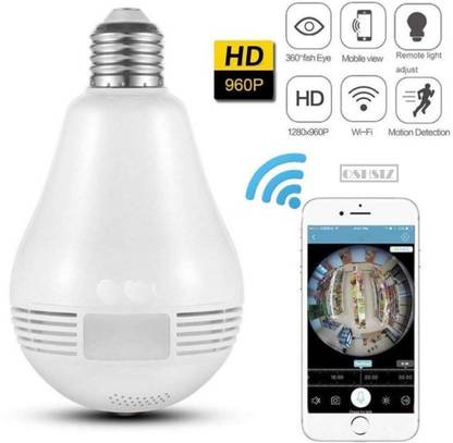 OSHSIZ Spy Camera Wifi Bulb 360 Degree View Watch Live Hidden Wireless Spy Cam Spy Camera