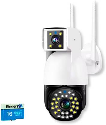 OneXsale Dual Lens Camera 36 Irs Night Vision 2-Way Audio Motion Detection Free microSD Security Camera