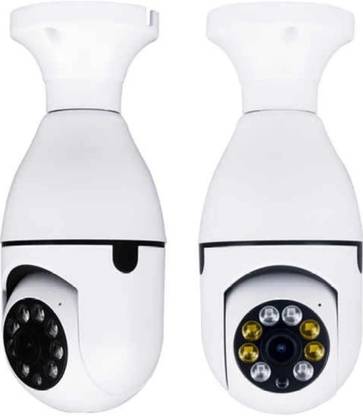 favone Panoramic Bulb Camera Motion Alert Night Vision SD Card Support 2-way Audio Security Camera