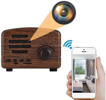 Safetynet Spy Wifi Radio Bluetooth Speaker Camera With Inbuilt 64GB SD Card Security Camera