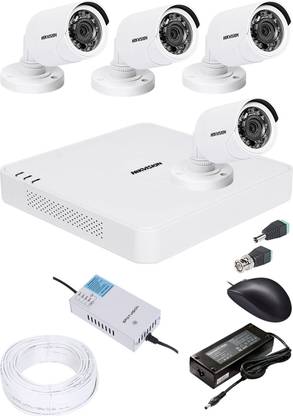 HIKVISION 1080p HD 4 CHANNAL DVR DS-HGHI-F1 & 4Pcs BULLET 720p DS-COT-IRP Camera COMBO KIT Security Camera