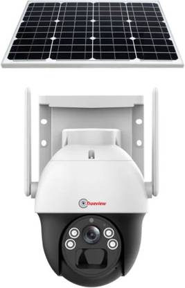 Trueview T18149 4G Sim Based 4Mp Battery Powered Mini Pan Tilt With Solar Panel Security Camera
