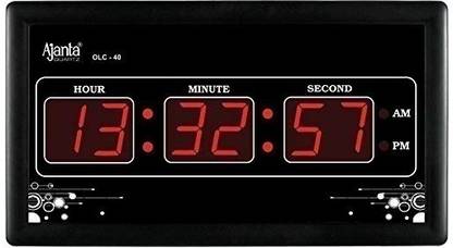 FREDI HD PLUS WiFi Digital Wall Clock Wireless Hidden Camera Clock with Live Feed 1080p HD Security Camera