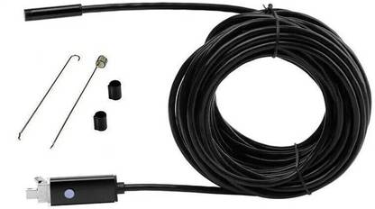 SATTOBISION USB Borescope 7mm Lens Endoscope with 6LED Lights and 2M Cable Security Camera