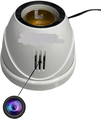 MatLogix Ovel Shape HD WiFi 4K Spy Bulb Holder Camera with Live Recording Security Camera