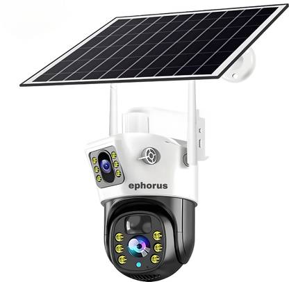 ephorus Dual lens 12MP 4G solar mini pan-Tilt IR colour night vision waterproof IP66 Security Camera
