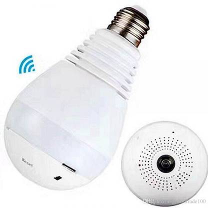 IC PLUS Hidden Mini Panoramic 1080P Light Bulb CCTV Fisheye Wifi-AR75 3.3 IP Camera Camera