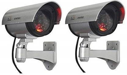 SOCHEP 2PCS CCTV Camera with Waterproof IR Wireless Flashing Red LED Light Security Camera